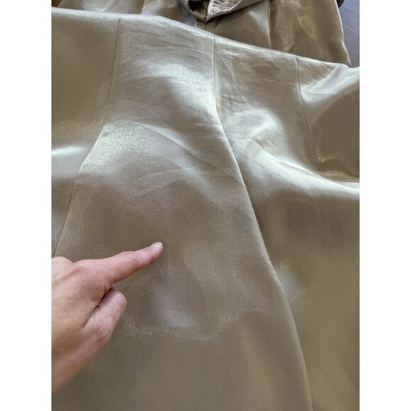 Alex Evenings Champagne Beige Two Piece Jacket Sleeveless Dress Womens 6 Shiny - Picture 10 of 10